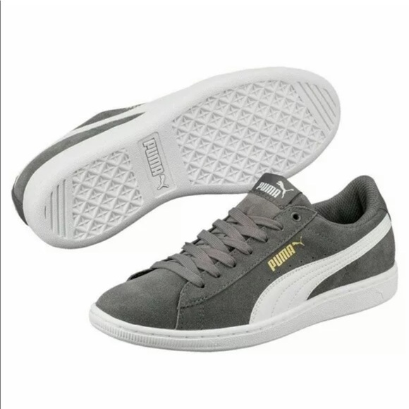 puma ladies vikky suede grey